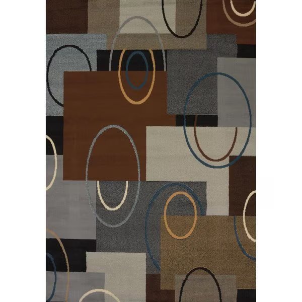 1 ft. 11 in. x 7 ft. 4 in. Manhattan Oshi Runner RugBrown, Homeric, Mfr#: HO858094